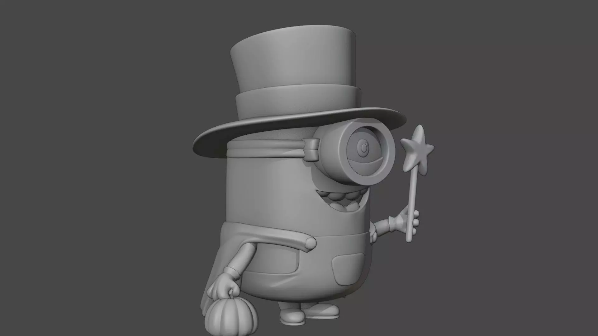 Halloween minion  3D print model_2