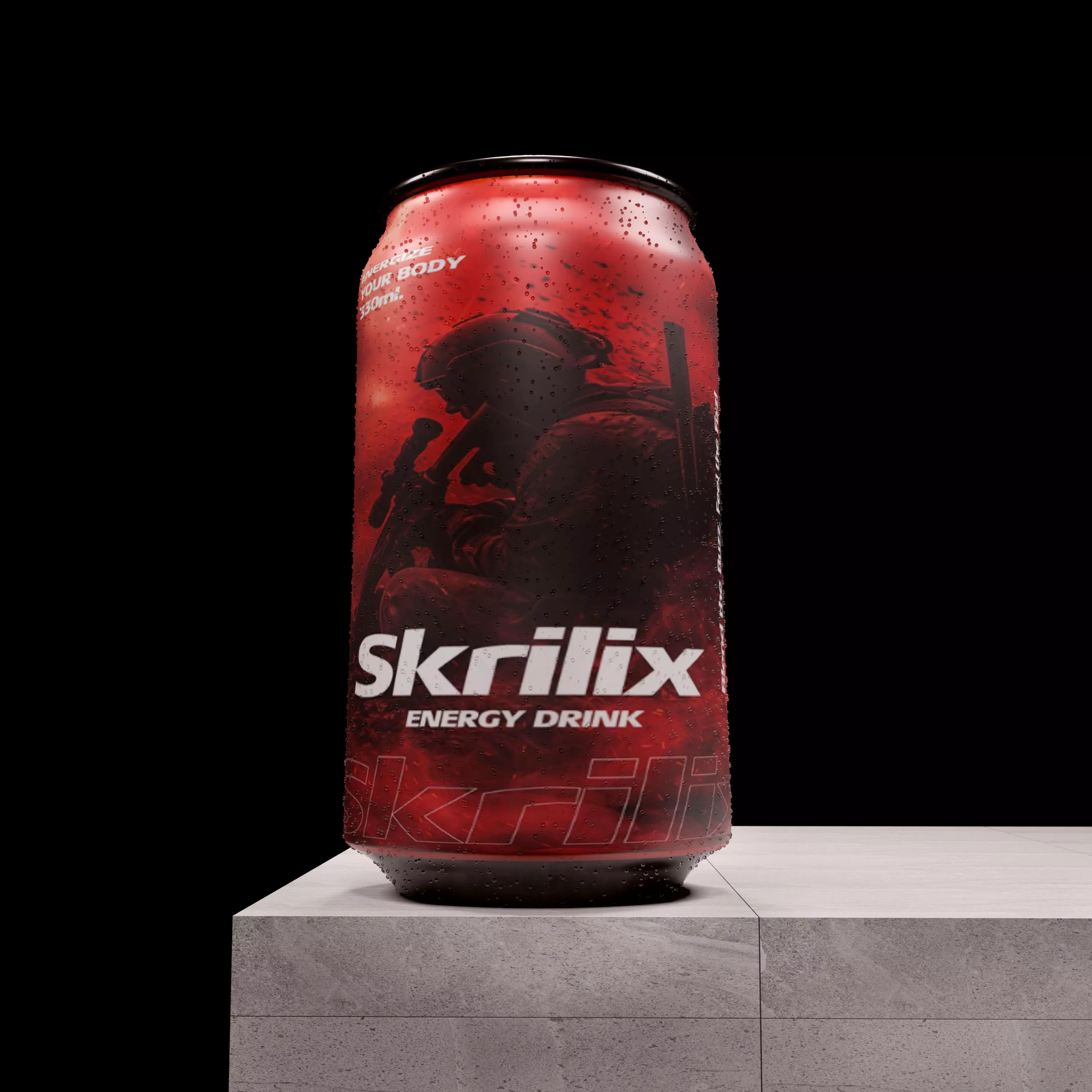 Energy Drink Can  Model 3D model_1