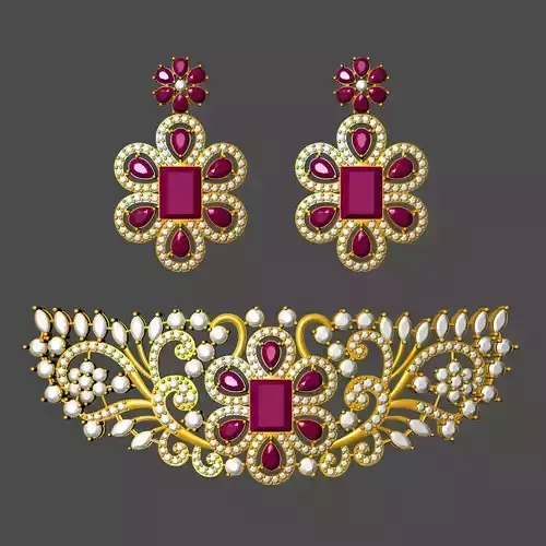 choker necklaces and earrings