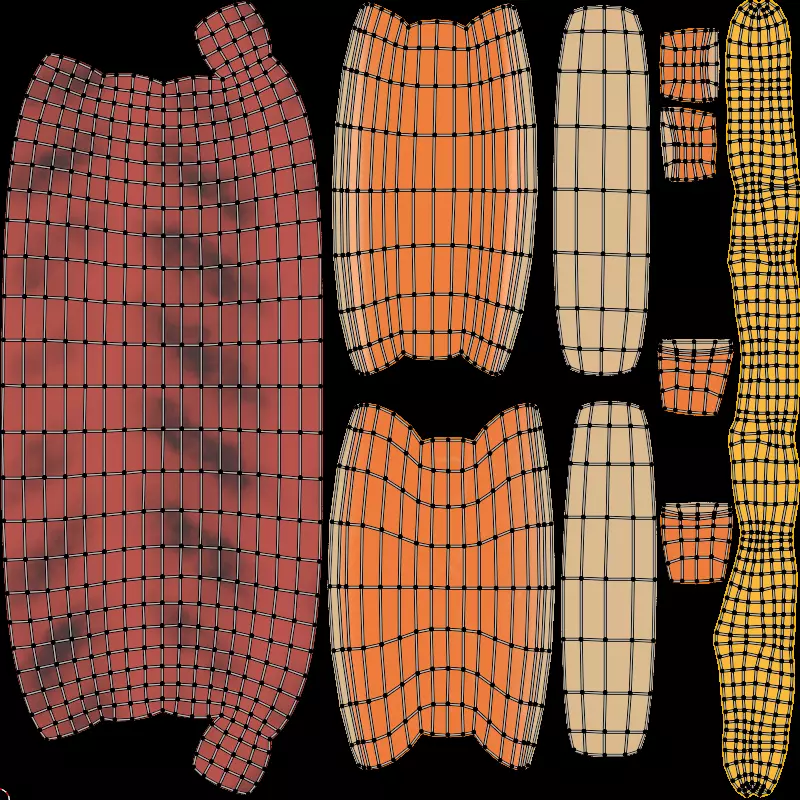 Hot Dog 3D Model Low Poly Game Ready with LODs Low-poly 3D model_9