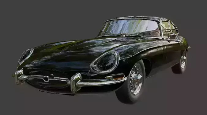 1961 Jaguar E Type for 3D Printing