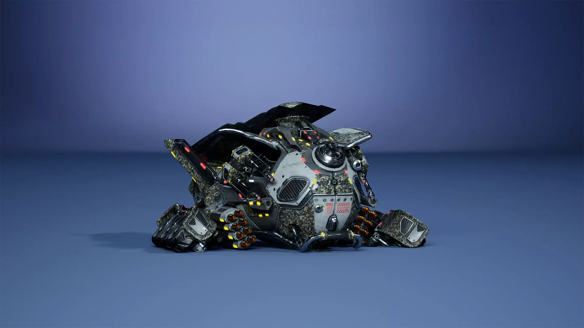 Sci-Fi Drone 01 Low-poly 3D model_10