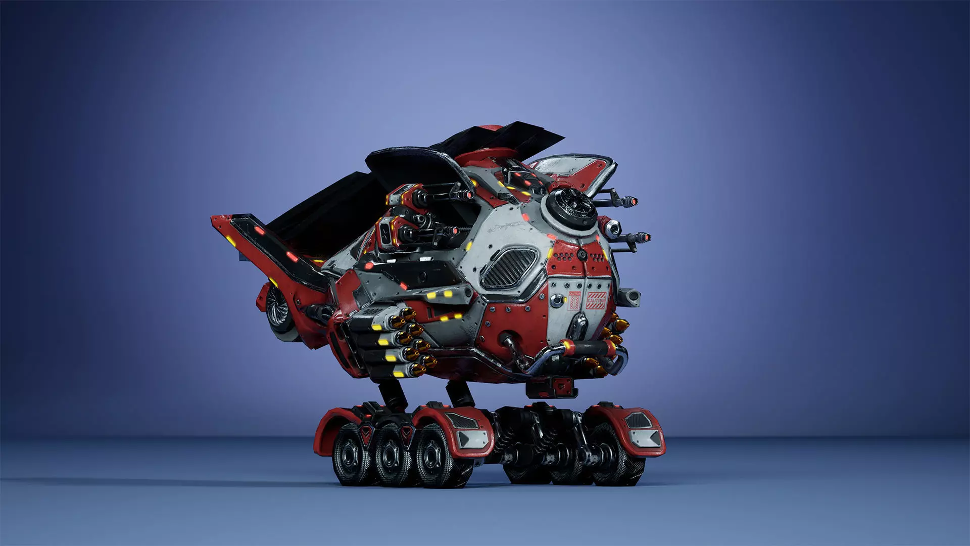 Sci-Fi Drone 01 Low-poly 3D model_20