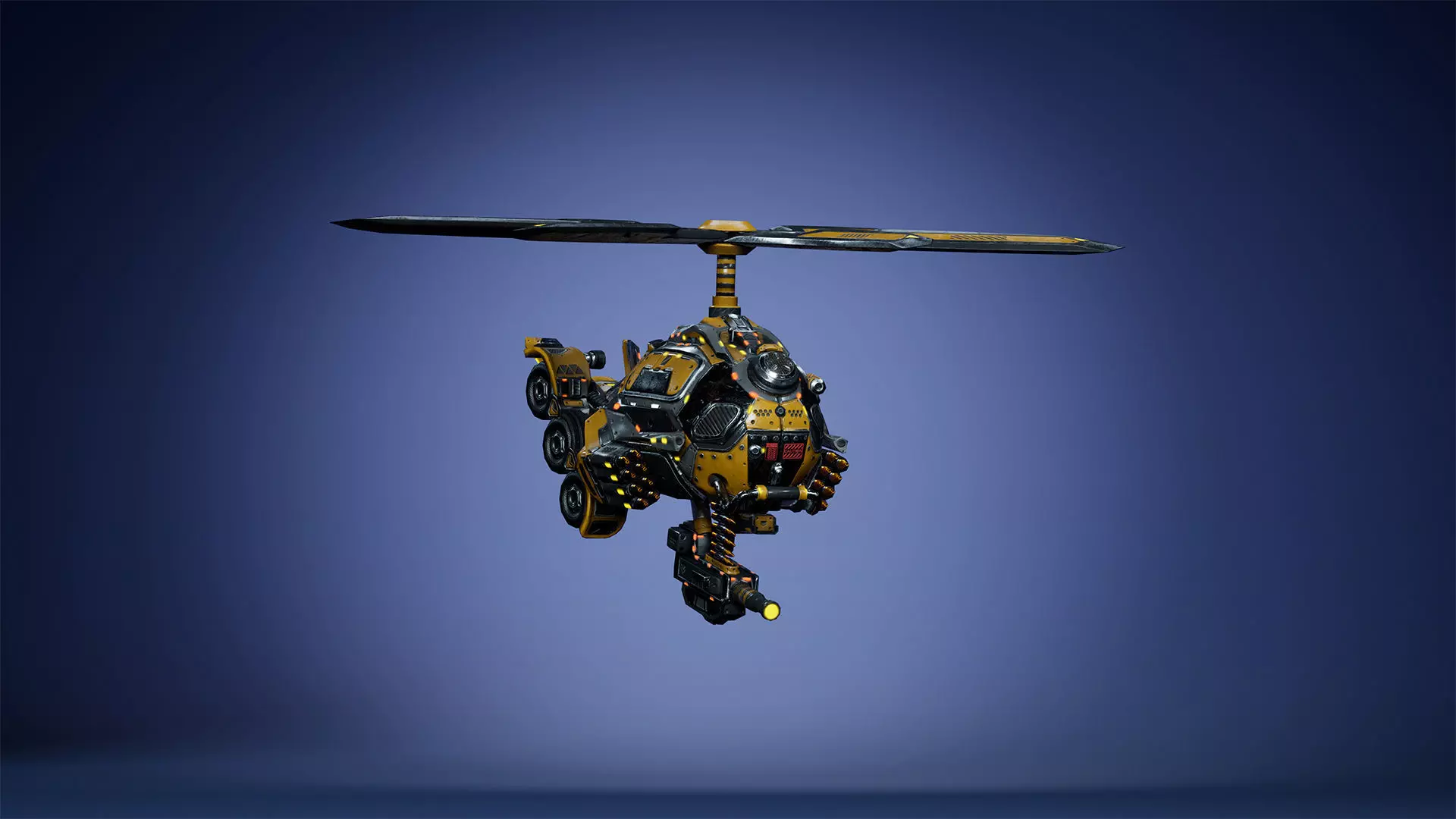 Sci-Fi Drone 01 Low-poly 3D model_8