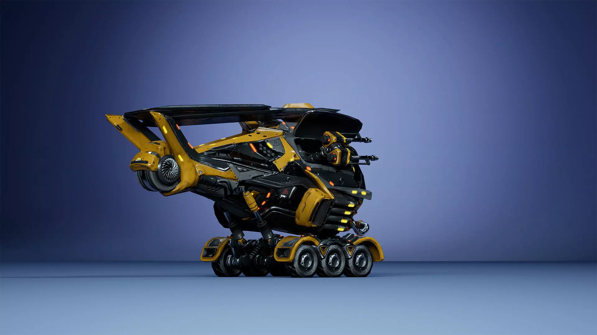 Sci-Fi Drone 01 Low-poly 3D model_18