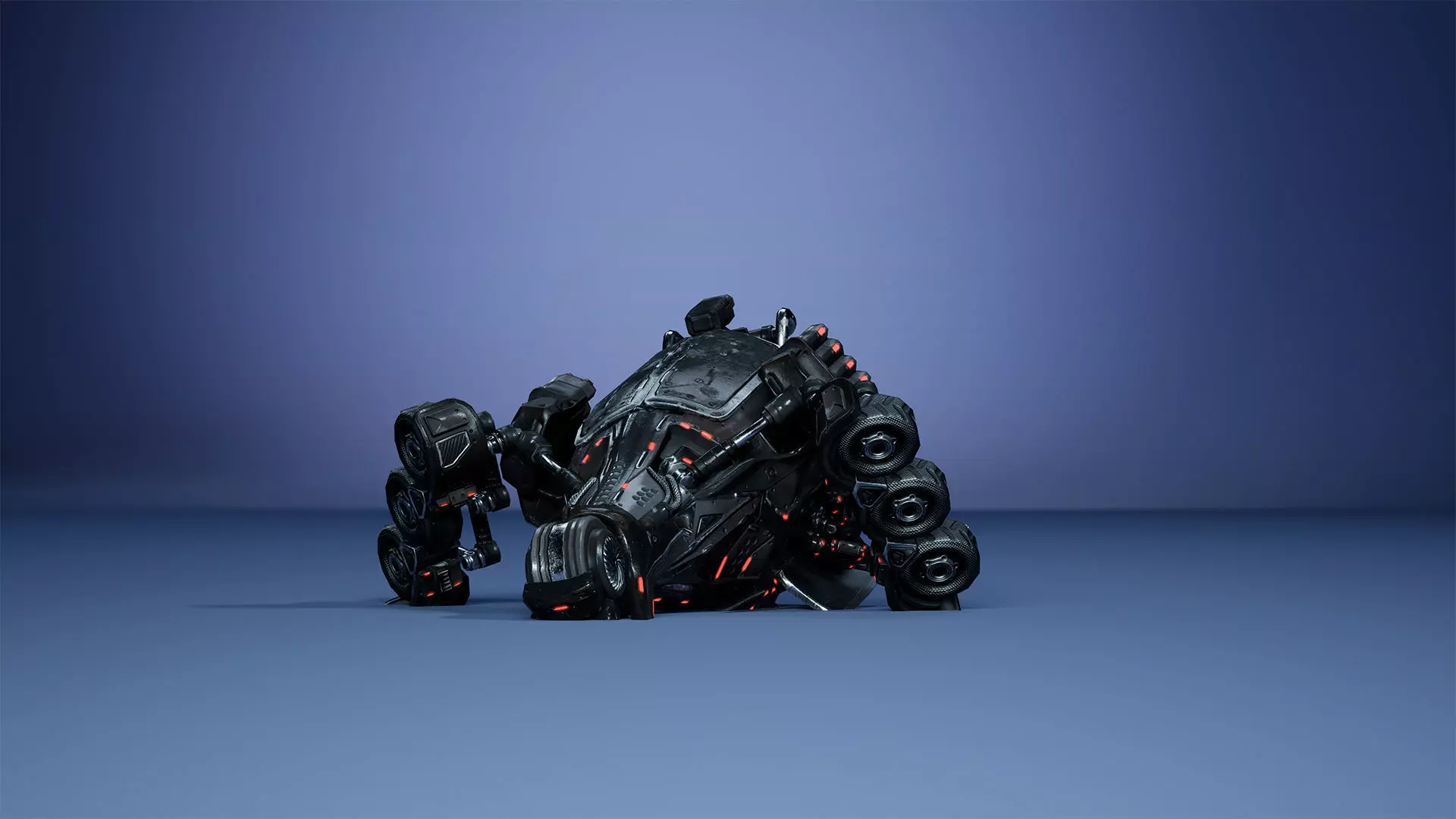 Sci-Fi Drone 01 Low-poly 3D model_17