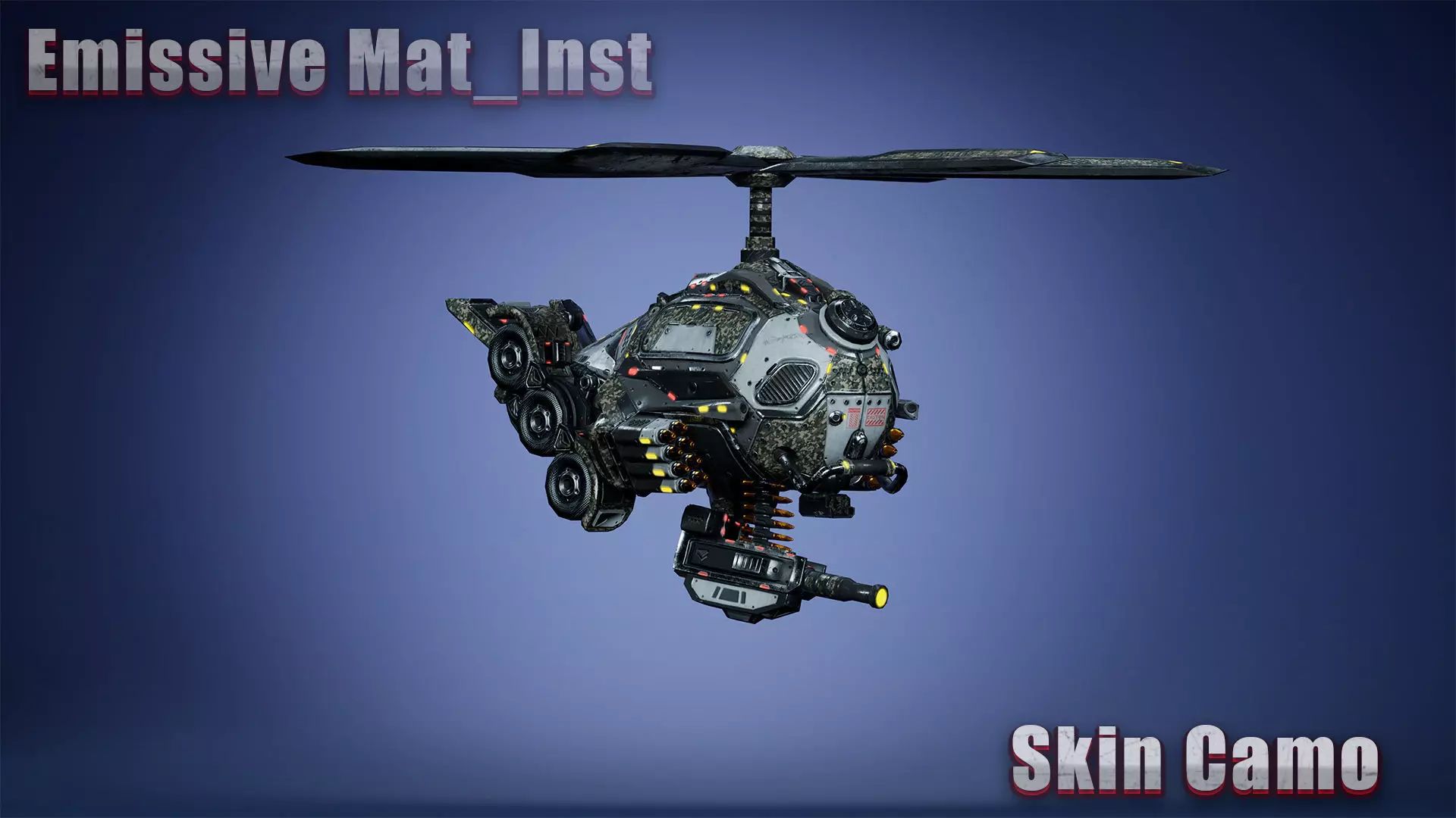 Sci-Fi Drone 01 Low-poly 3D model_4