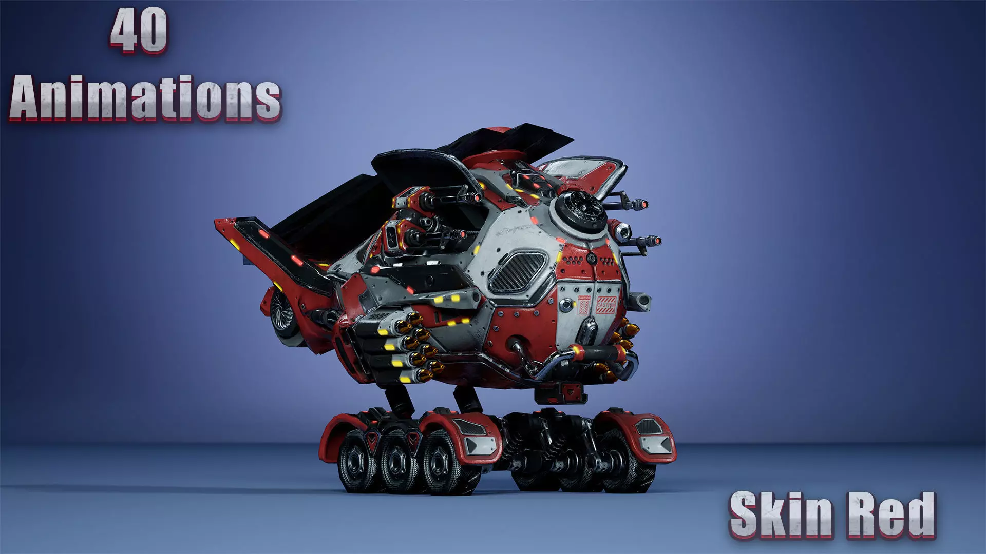 Sci-Fi Drone 01 Low-poly 3D model_3