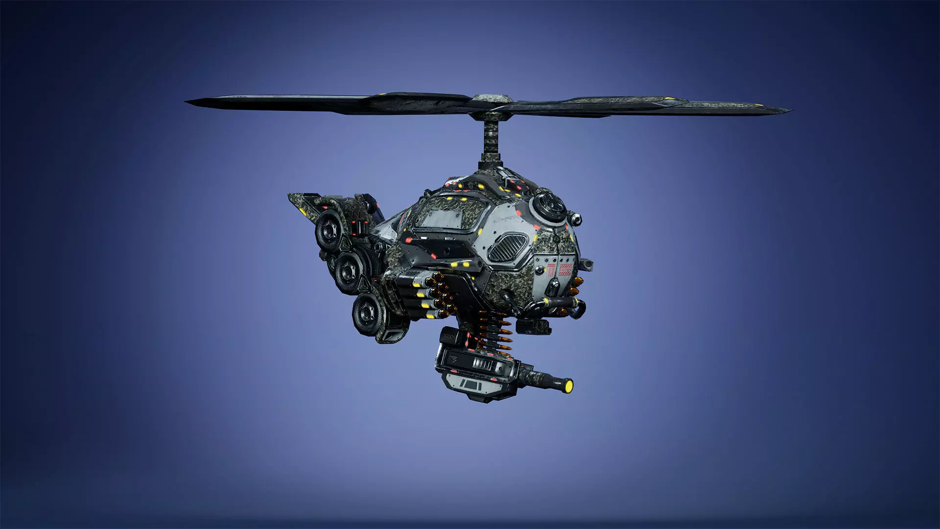 Sci-Fi Drone 01 Low-poly 3D model_16