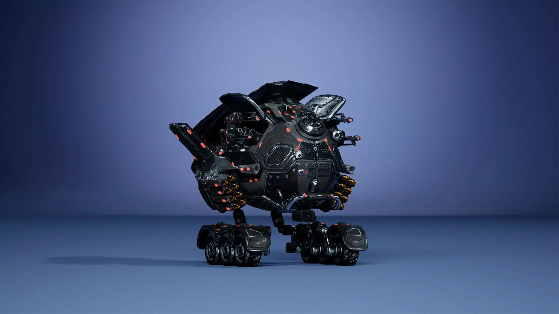 Sci-Fi Drone 01 Low-poly 3D model_13