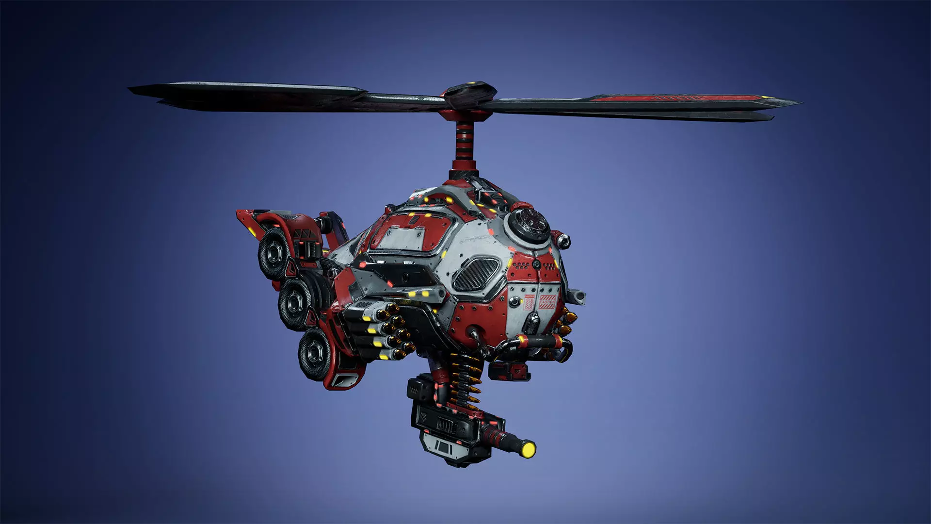 Sci-Fi Drone 01 Low-poly 3D model_11