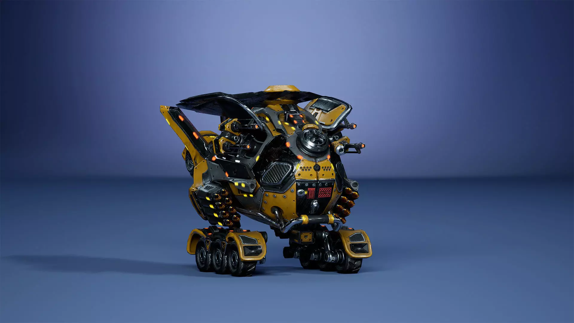 Sci-Fi Drone 01 Low-poly 3D model_21