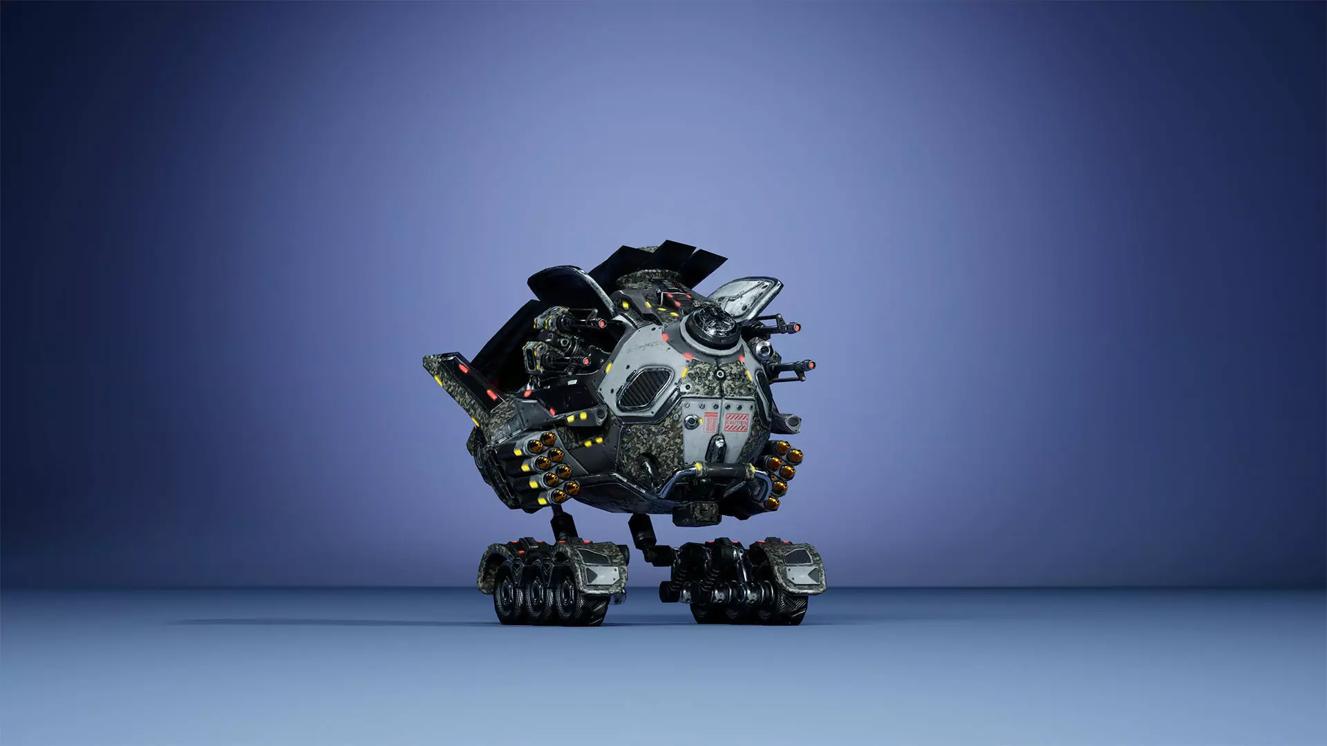 Sci-Fi Drone 01 Low-poly 3D model_15