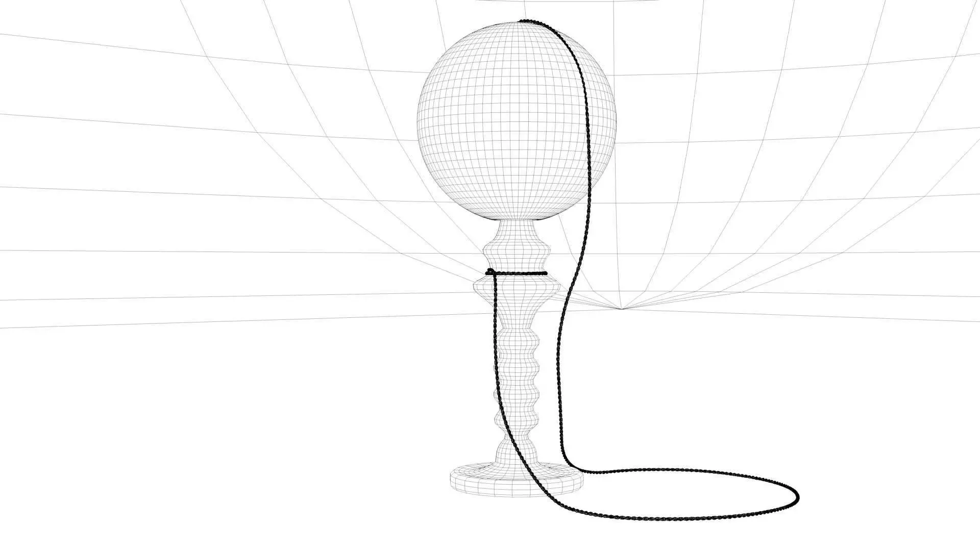 Vintage Cup-and-Ball Toy 3D model_28