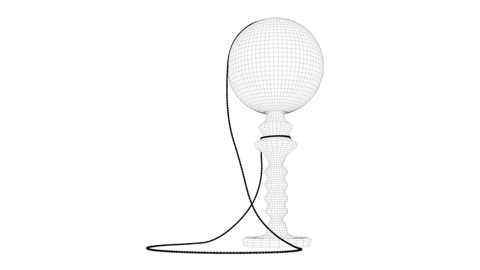 Vintage Cup-and-Ball Toy 3D model_22