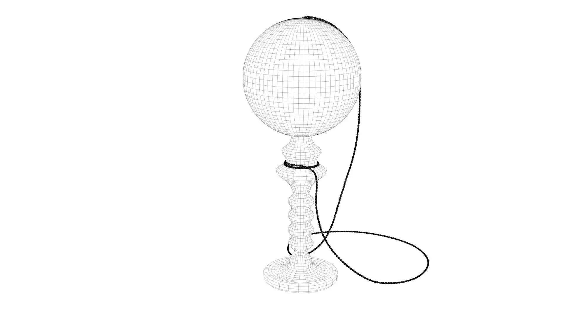 Vintage Cup-and-Ball Toy 3D model_20