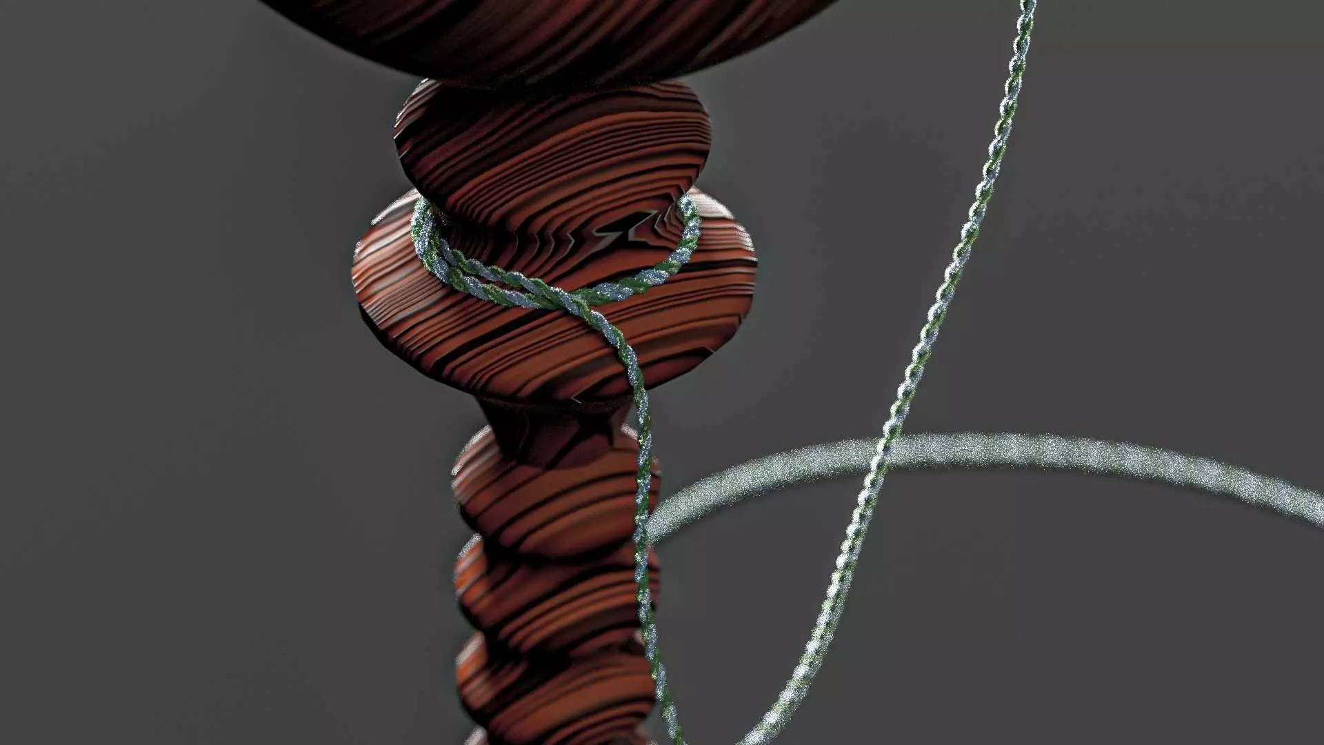 Vintage Cup-and-Ball Toy 3D model_5