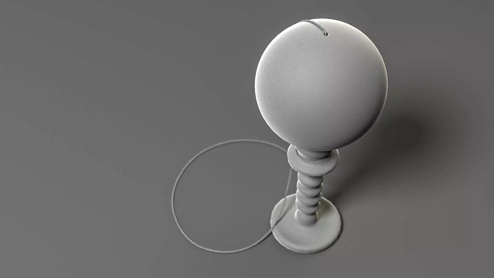 Vintage Cup-and-Ball Toy 3D model_11