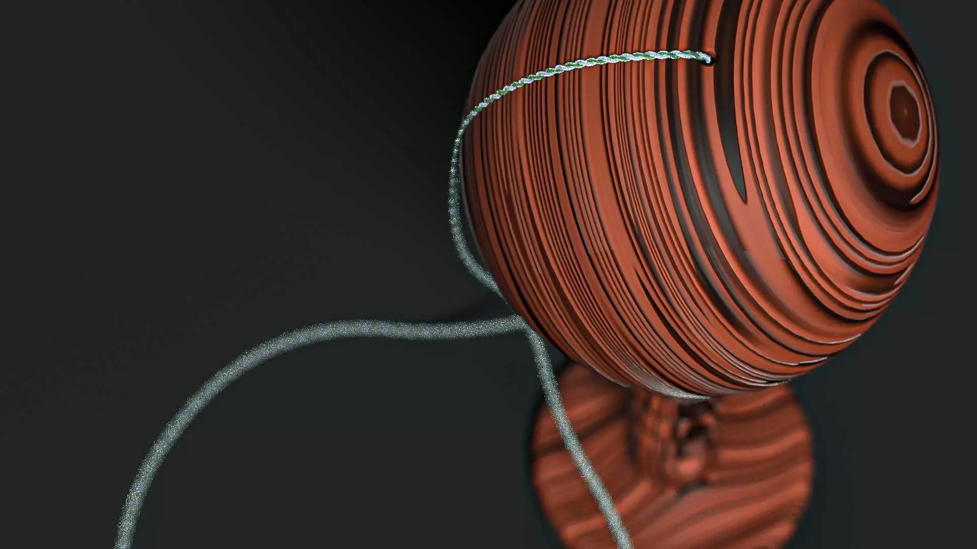 Vintage Cup-and-Ball Toy 3D model_7