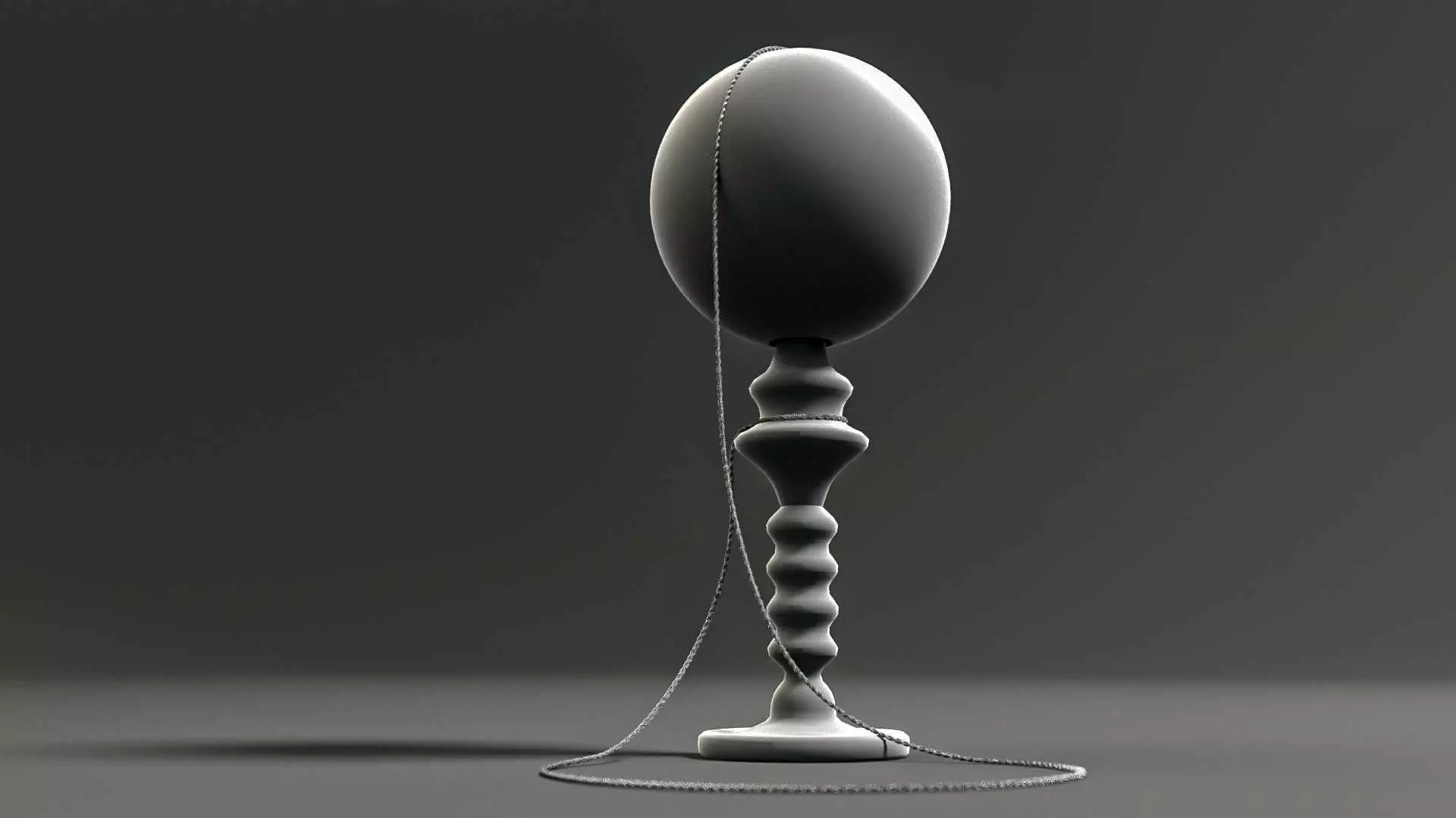 Vintage Cup-and-Ball Toy 3D model_12