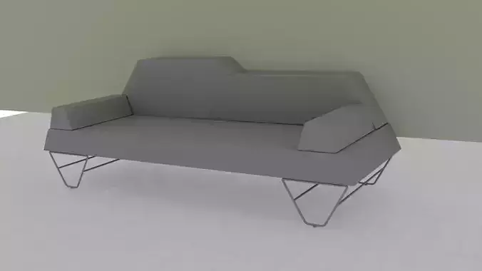 Modern Lobby Sofa  3D Model