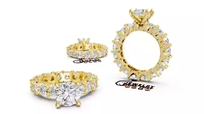 Custom Soliter Wedding Diamond Ring - Engagement Ring