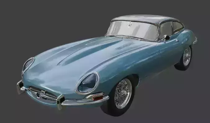 1961 Jaguar E-Type 3D Printable Model