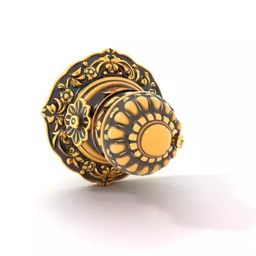 Ornate Gold Door Knob model pack