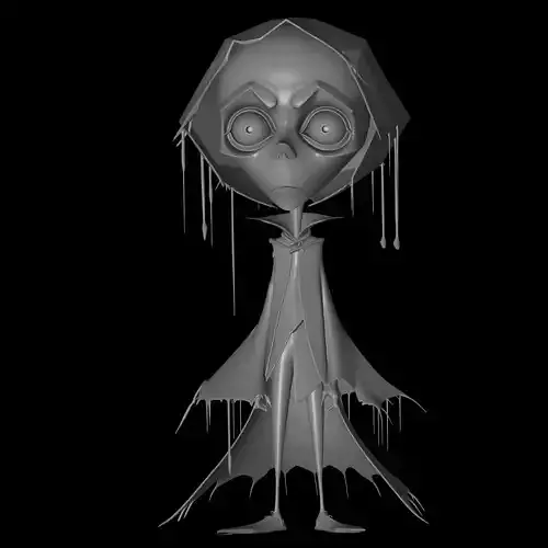 3d chibi girl figure