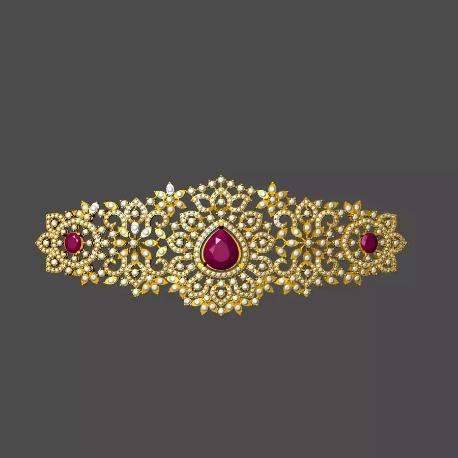 gold choker 3D print model
