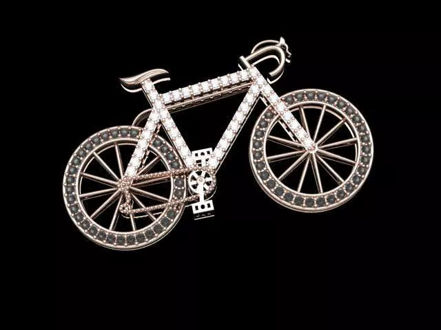 cycle pendent 3D print model_2