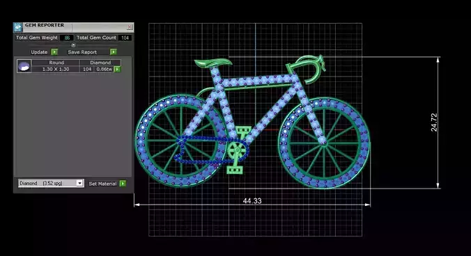 cycle pendent 3D print model cycle pendent 3D print model