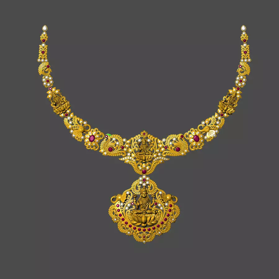 GOLD NECKLACES 3D print model_0