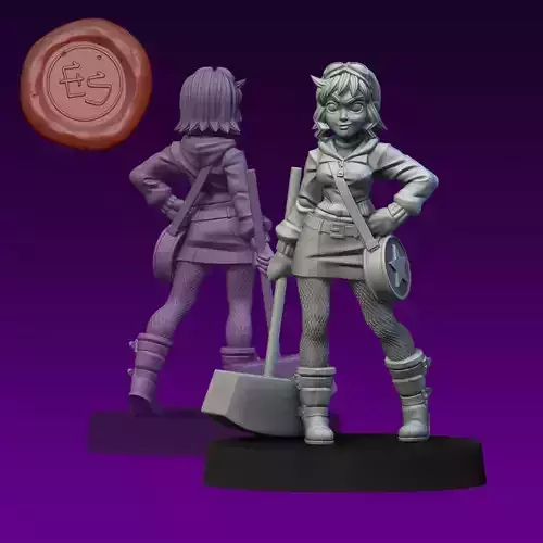 Ramona Flowers - Scott Pilgrim - 32mm Miniature