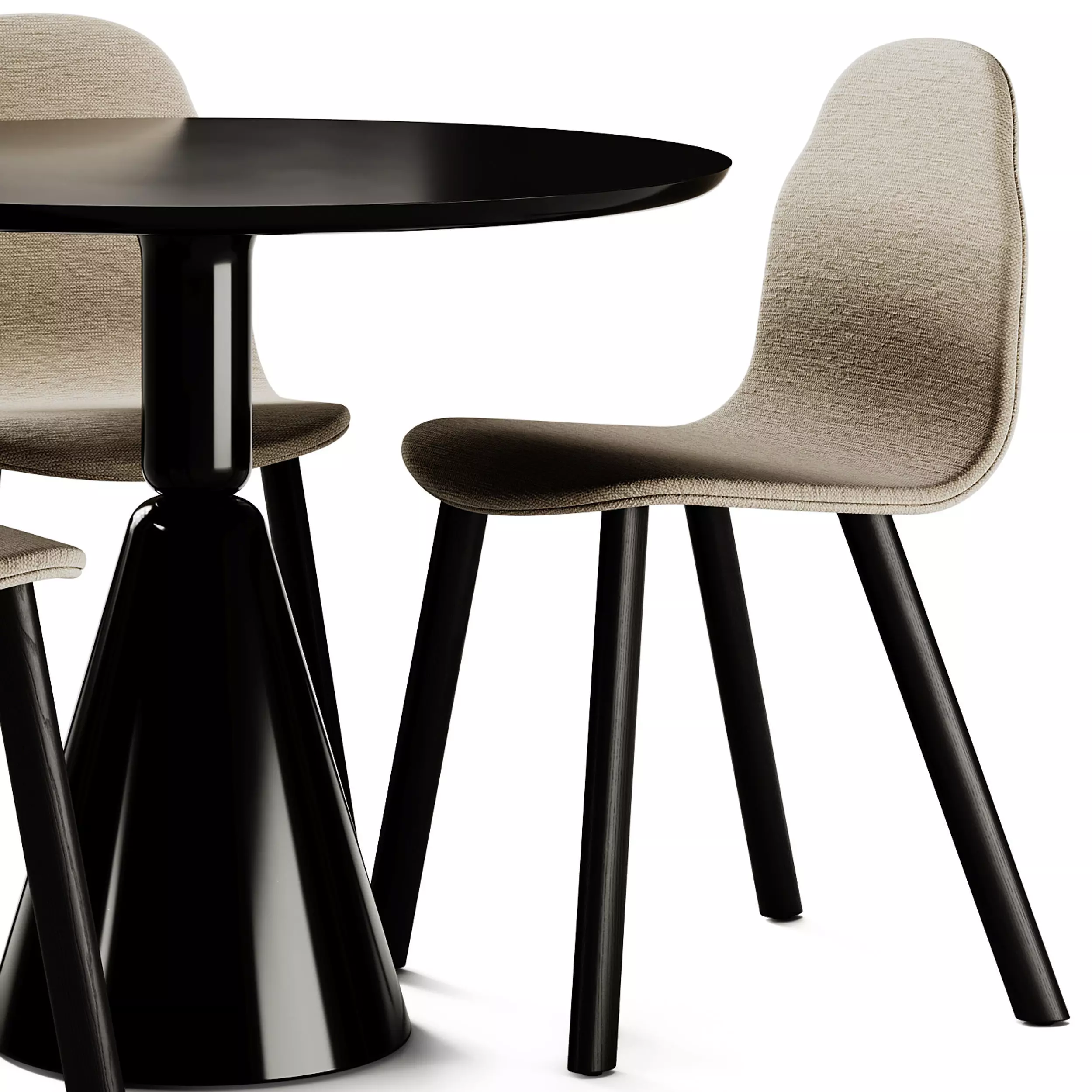 Sancal Pion Fresno Table and Boby Fabric Chair 3D model_3