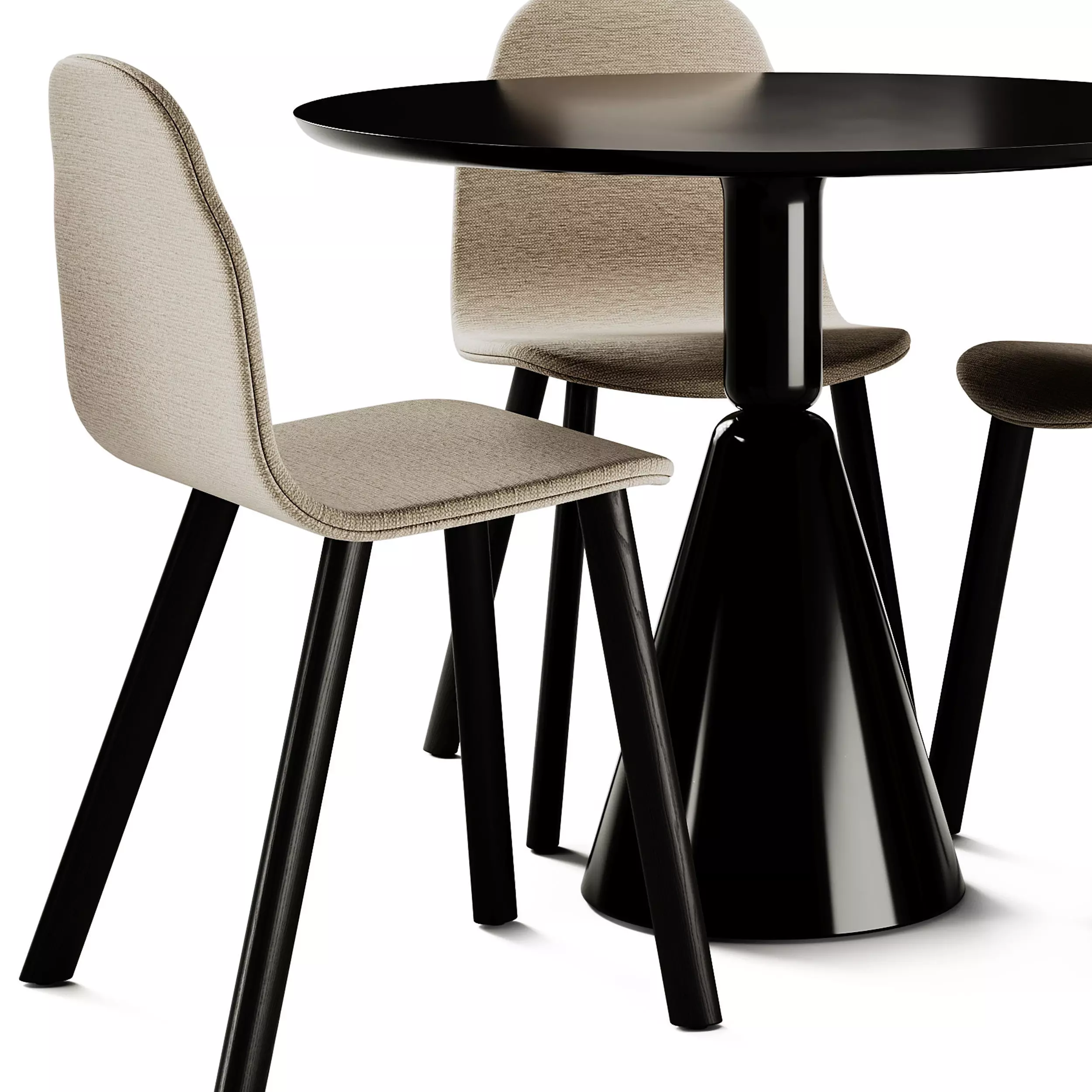 Sancal Pion Fresno Table and Boby Fabric Chair 3D model_5