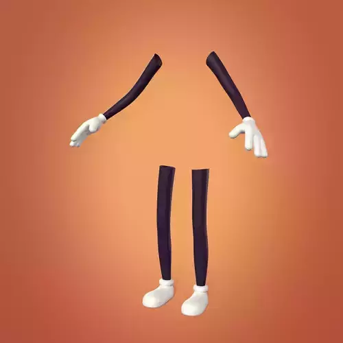 Cartoon Character Low-poly 3D model