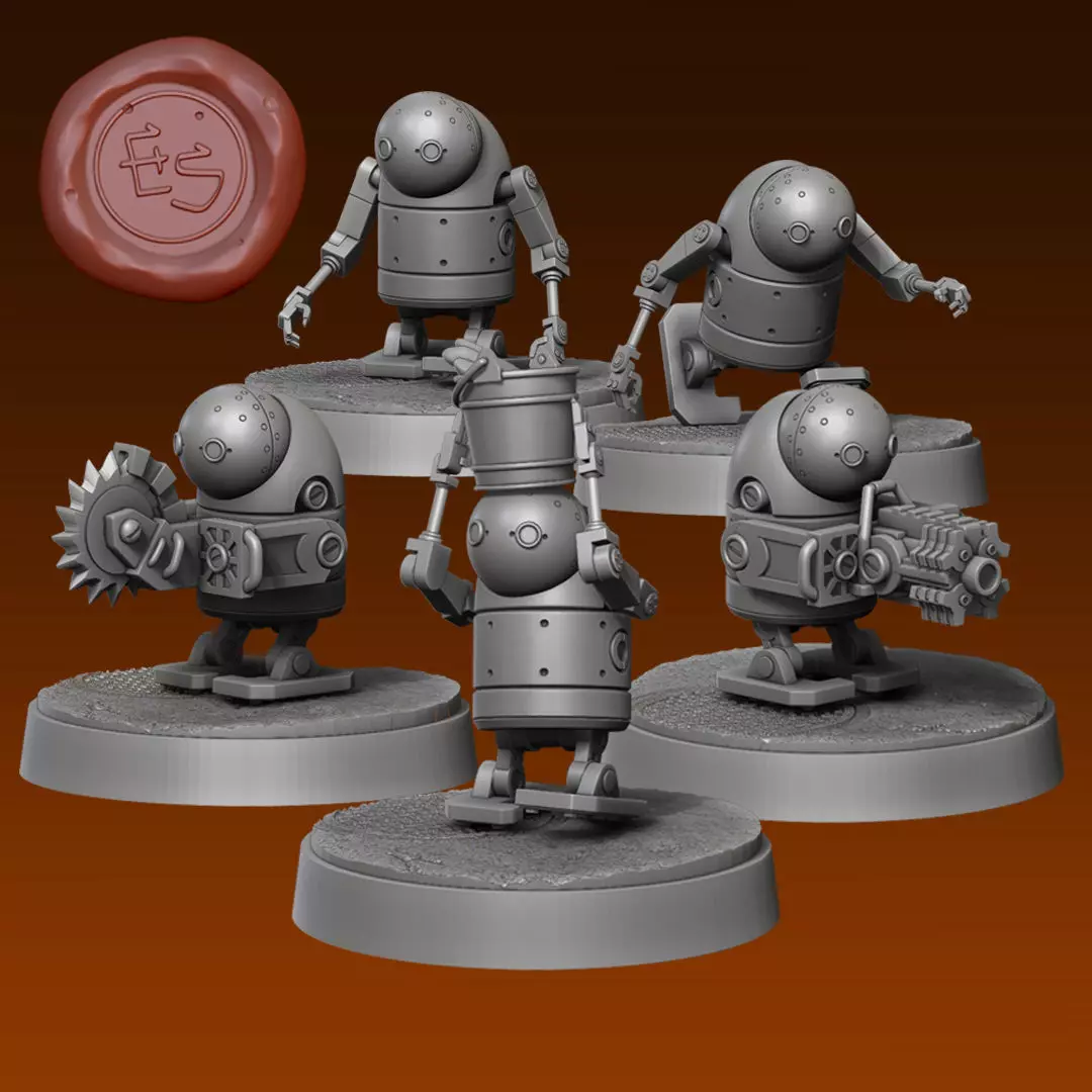 Stubbie MLF - NieF Automata - 32mm Miniature Free 3D print model