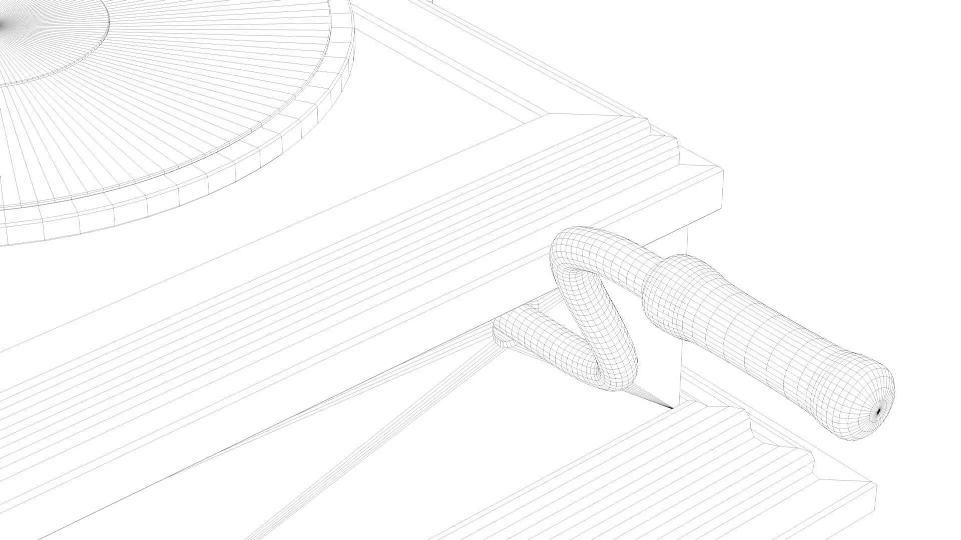 Vintage Phonograph 3D model_38