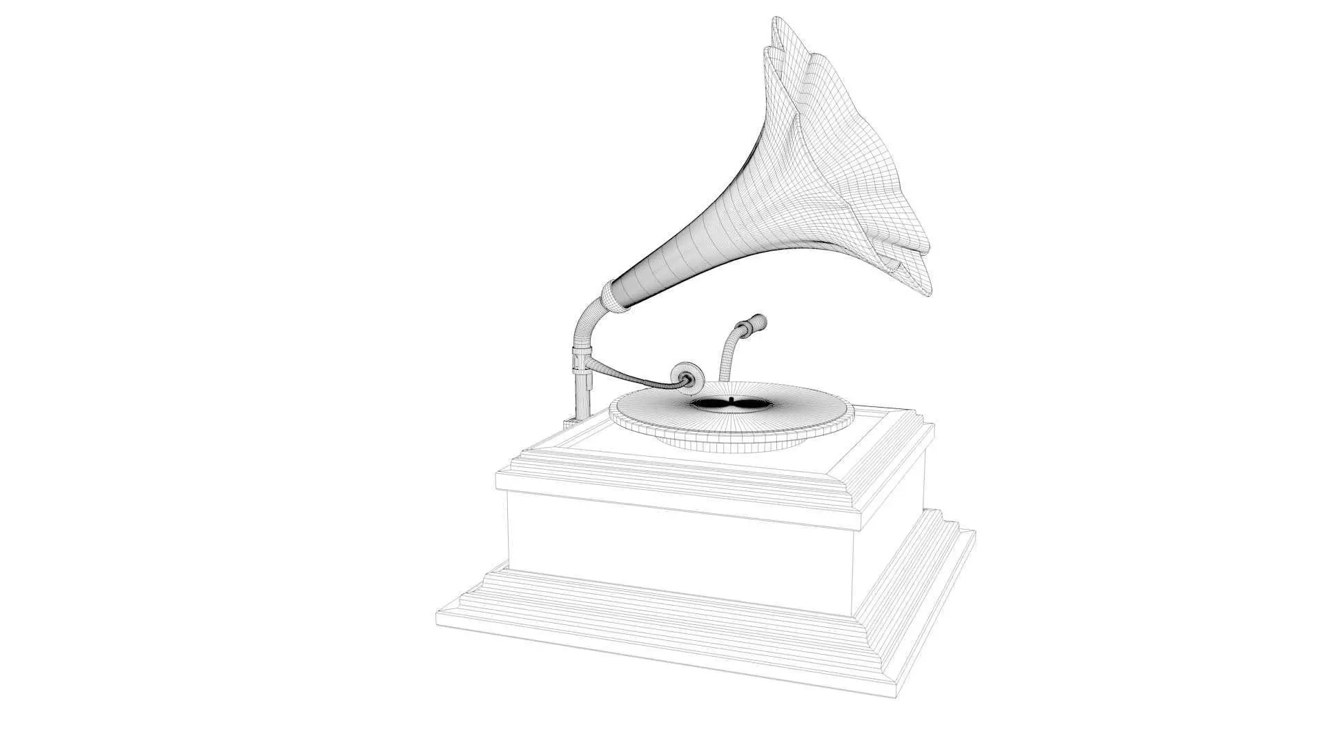 Vintage Phonograph 3D model_24
