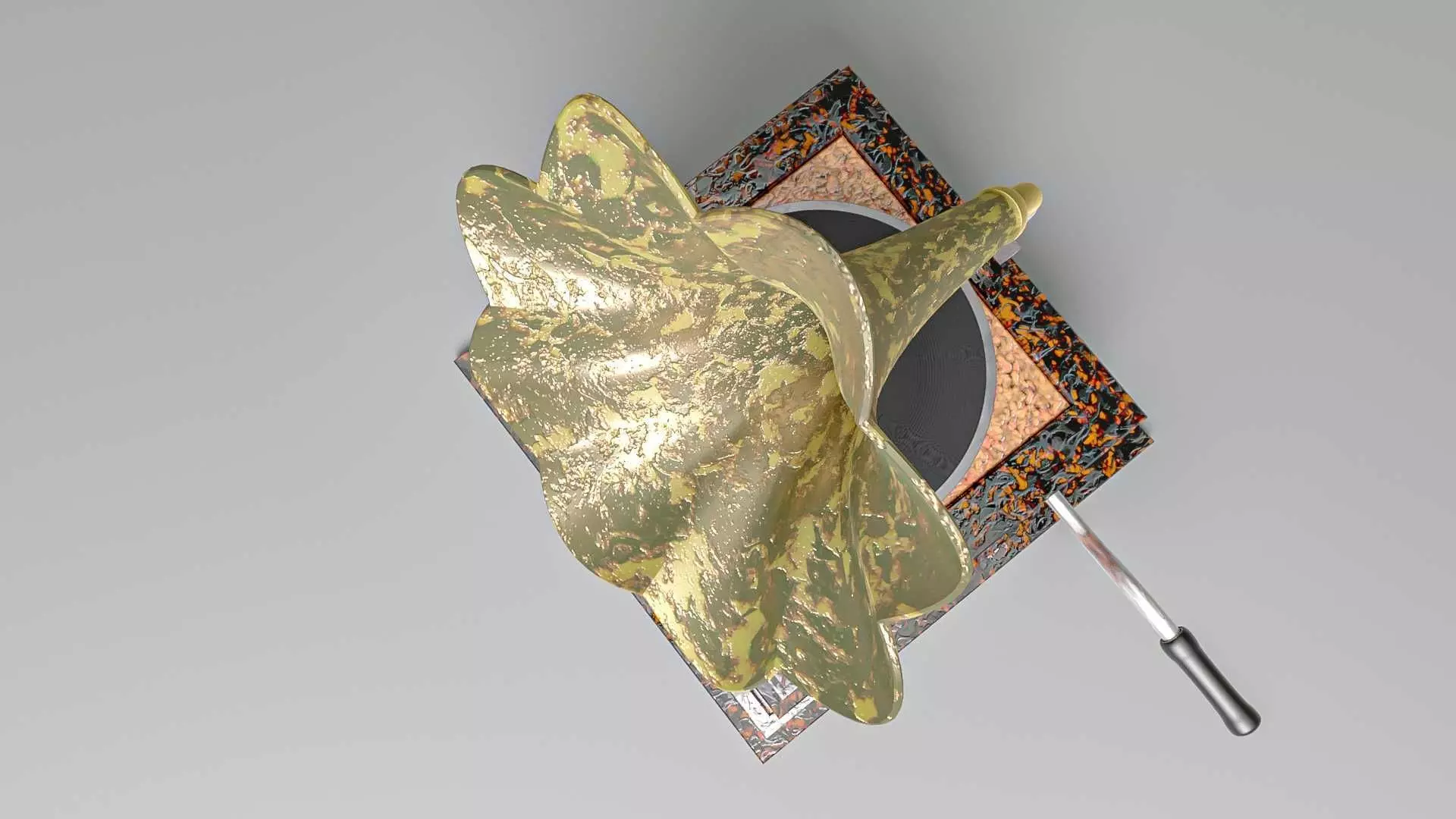 Vintage Phonograph 3D model_5