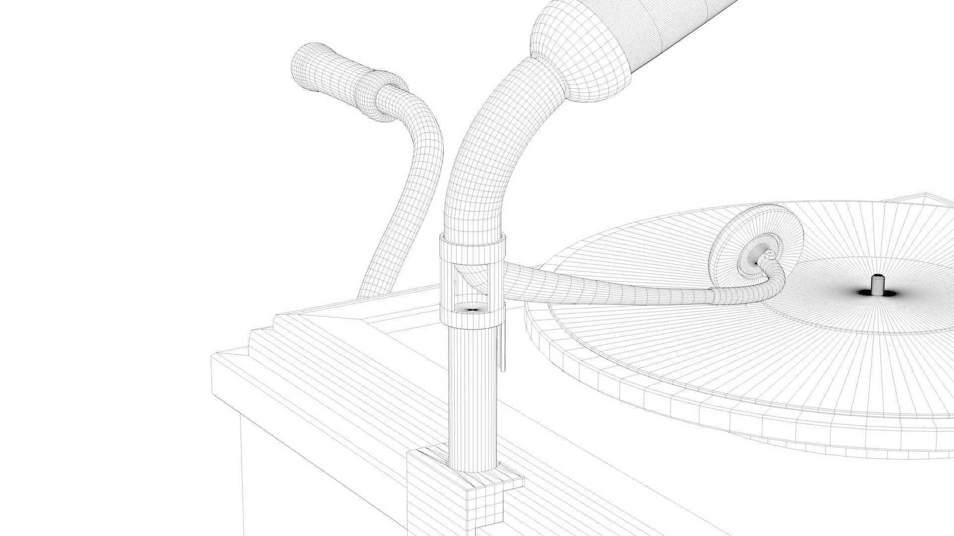 Vintage Phonograph 3D model_30