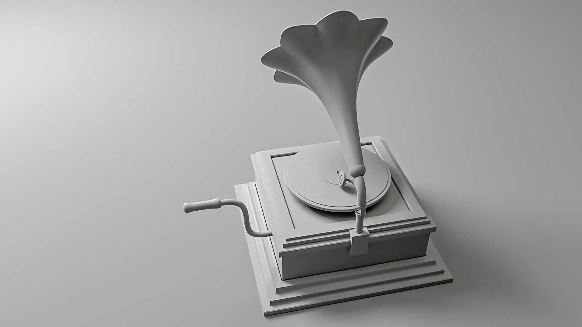 Vintage Phonograph 3D model_14