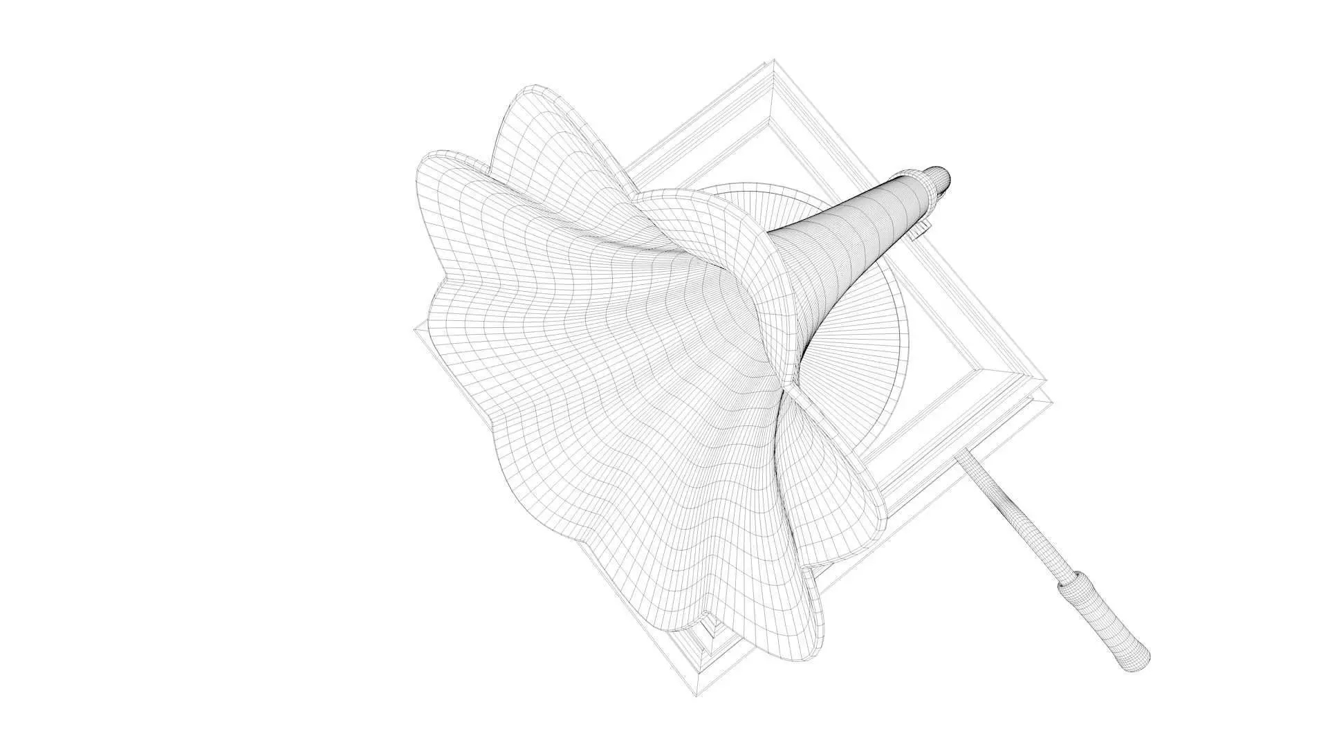 Vintage Phonograph 3D model_27