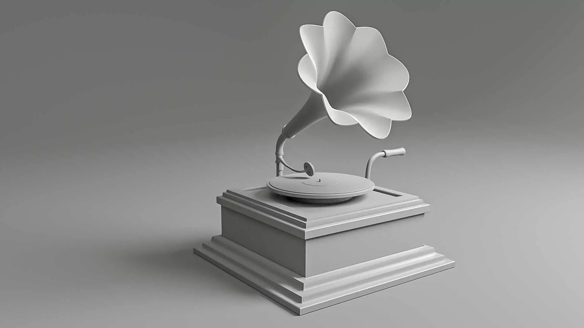 Vintage Phonograph 3D model_13