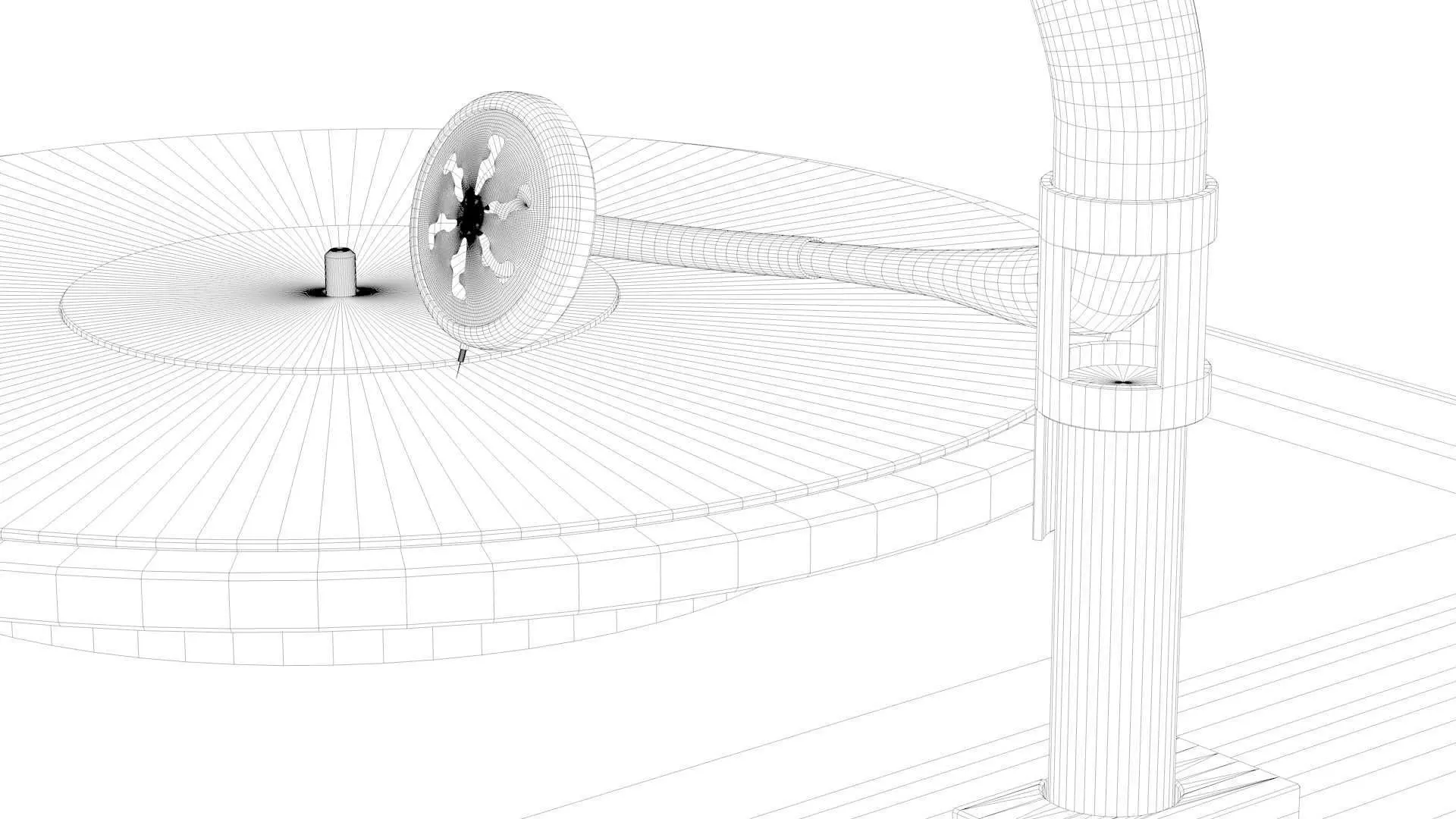 Vintage Phonograph 3D model_39