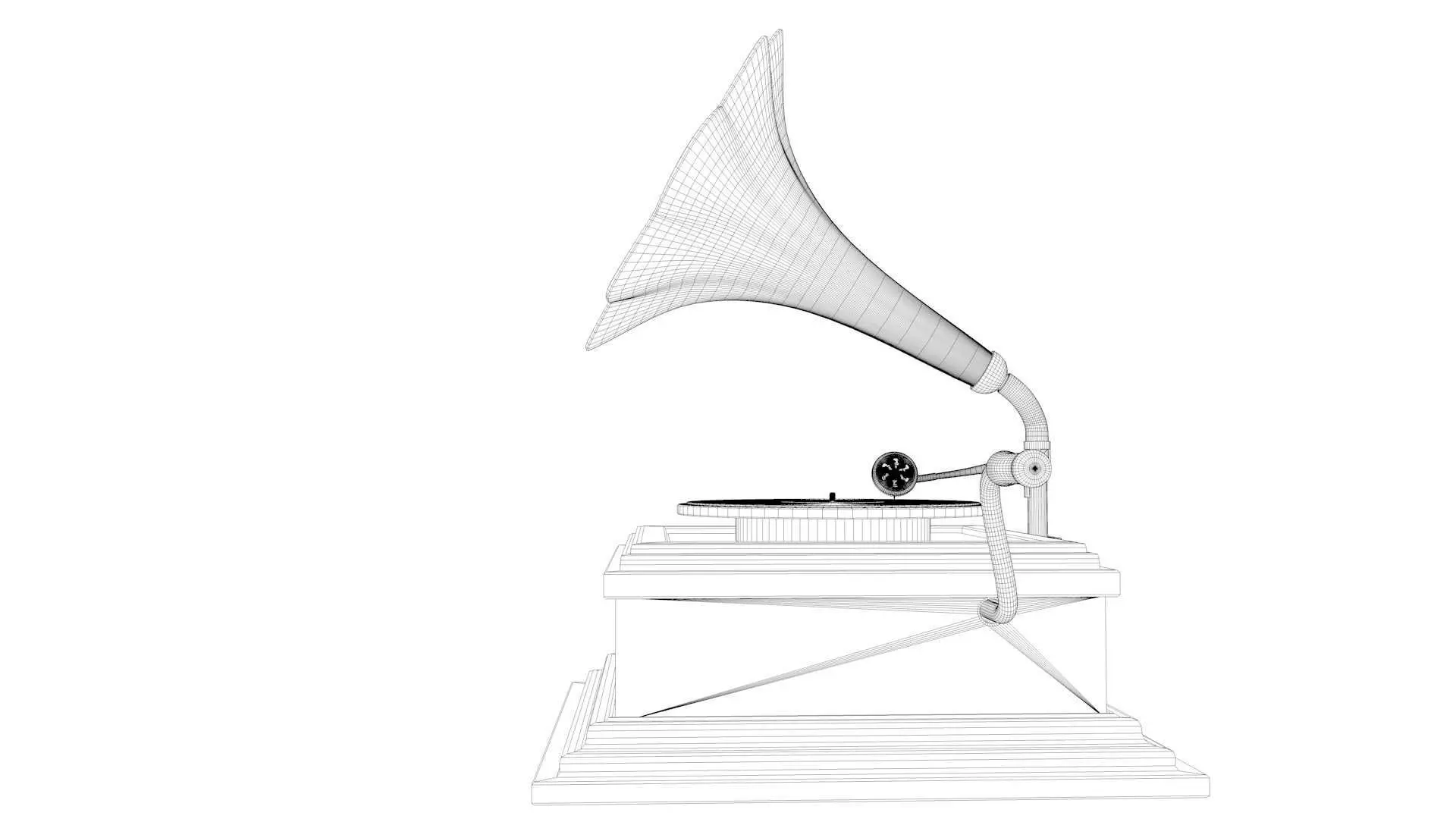 Vintage Phonograph 3D model_34