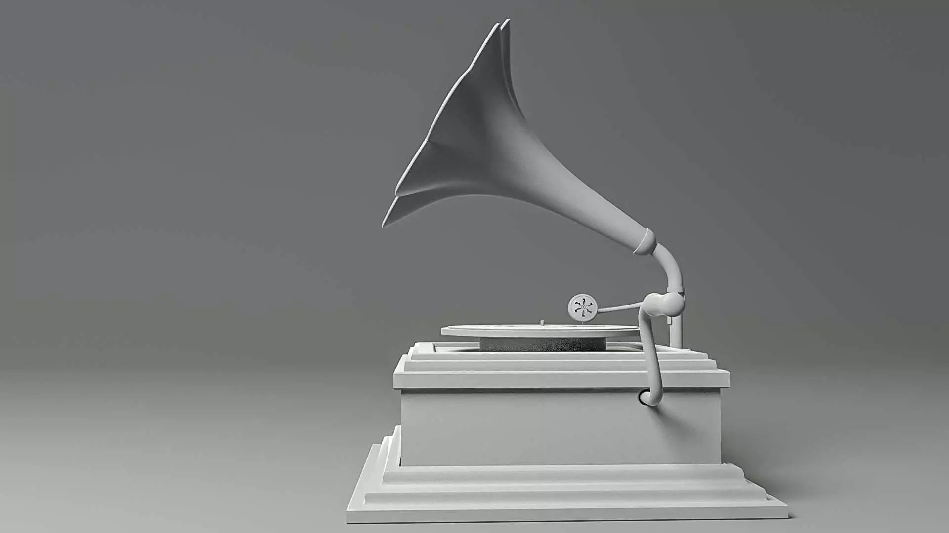 Vintage Phonograph 3D model_15
