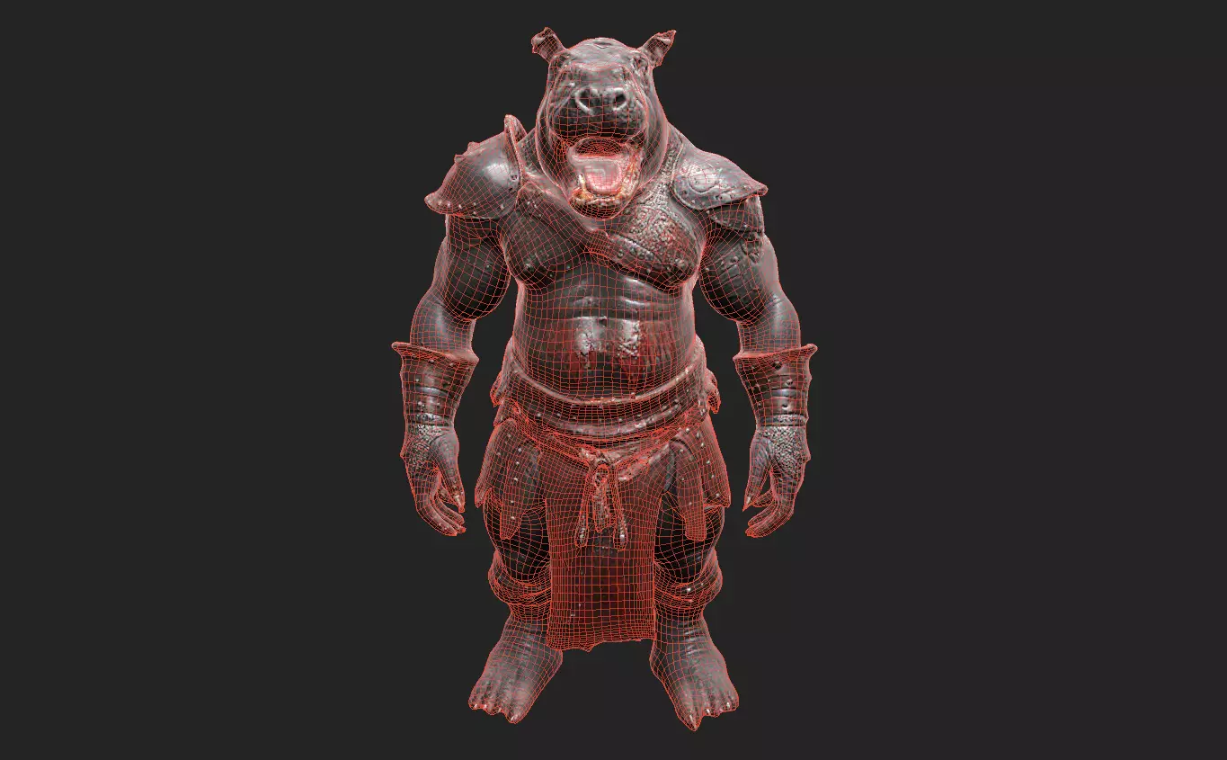 Animal Warrior Pack 7 Low-poly 3D model_45