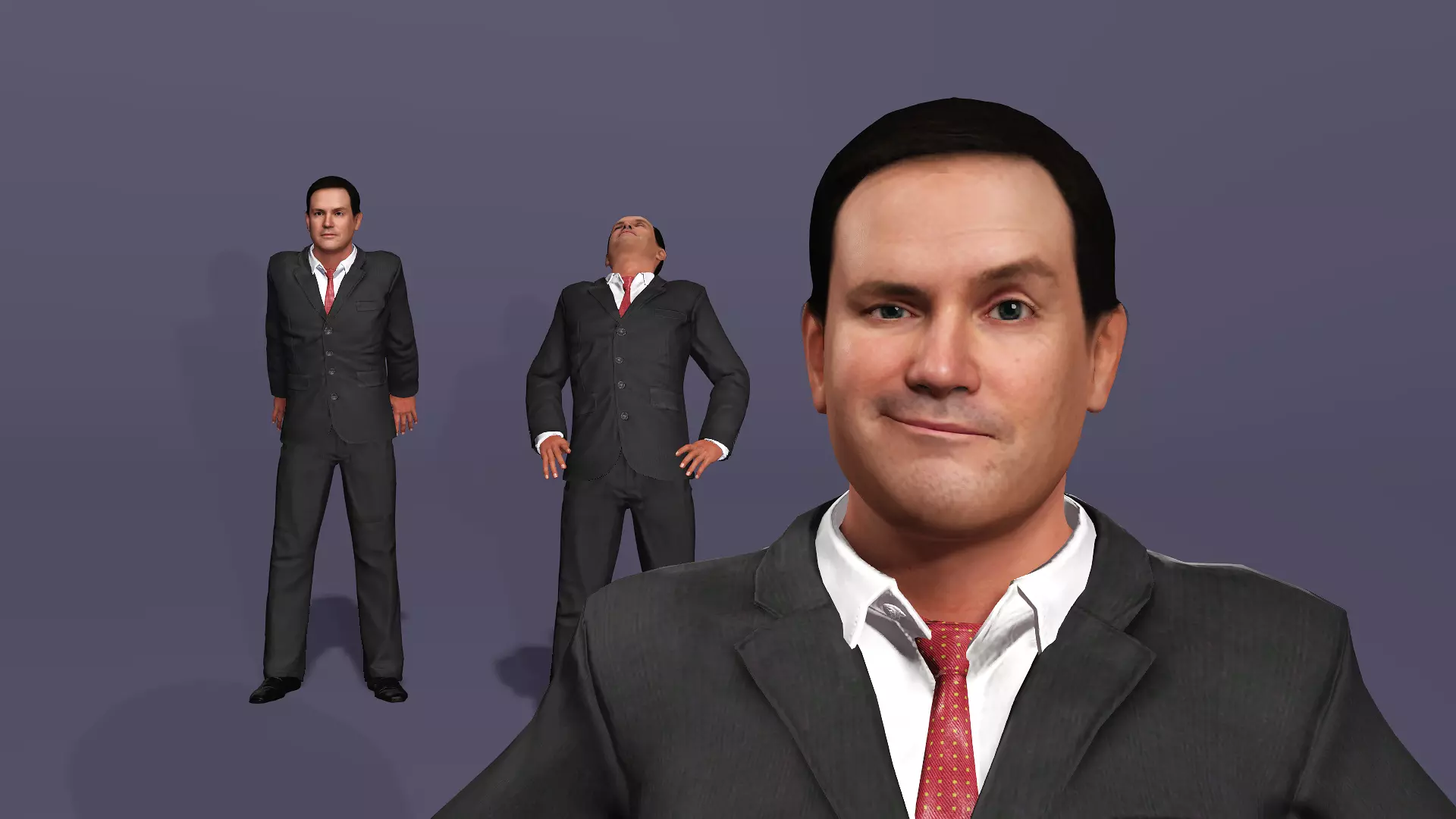 Realistic US Secretary of State Marco Rubio UE5 Project Low-poly 3D model_12